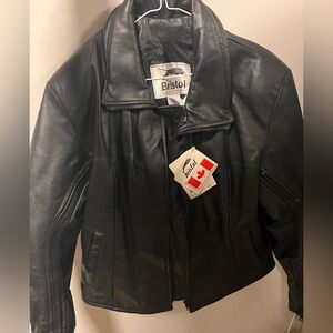 BRAND NEW Bristol Authentic Oversized Leather Jacket